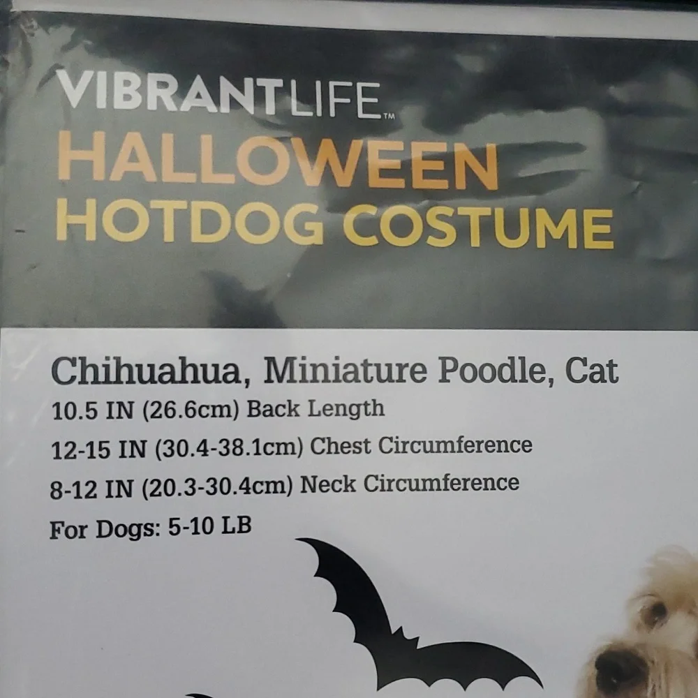 Pet Costume-Hotdog XS